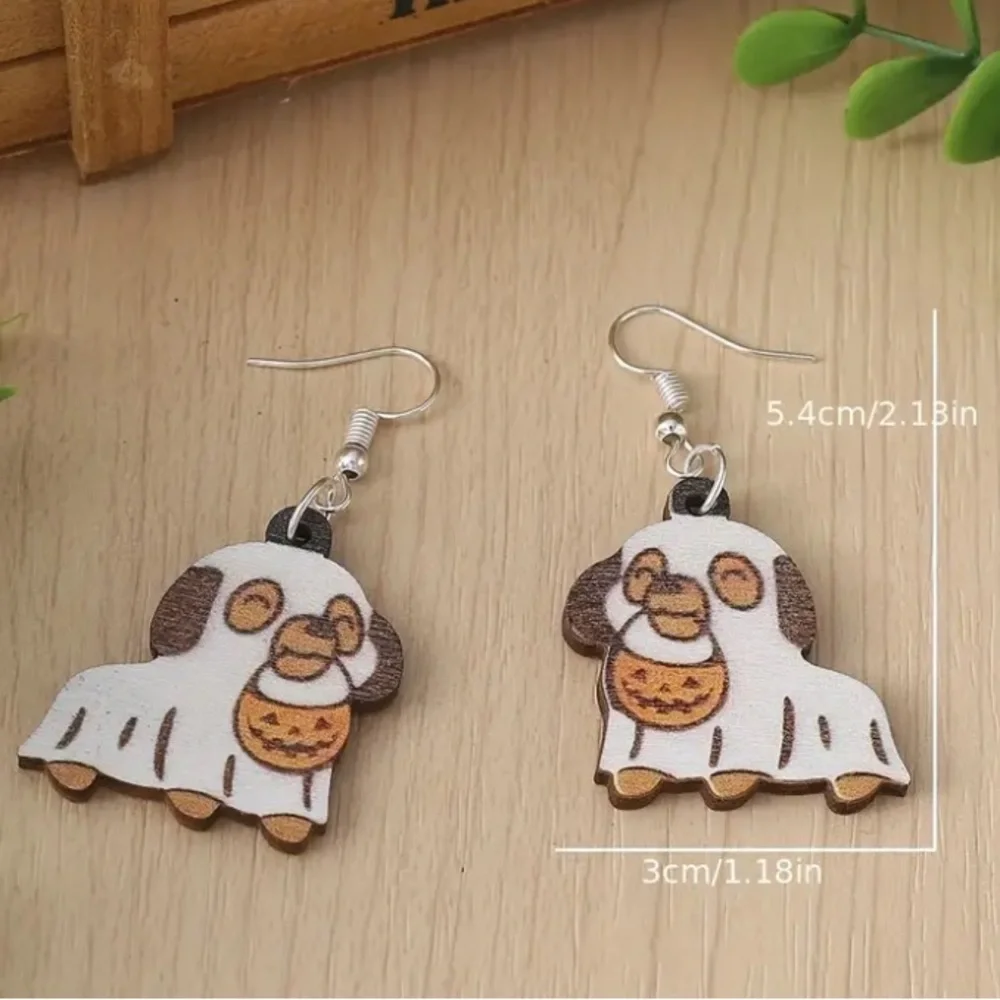 Puppy Ghost Earrings